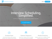 Tablet Screenshot of interviewschedule.com